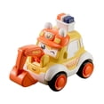 thumbnail image 3 of Press and Go-juguetes educativos para coche, regalos de cumpleaños, vehículos únicos y duraderos, juguetes para coche de bebé, juguete para niños y coche de ingenieria Hugo tirar del coche hacia atrás, 3 of 10