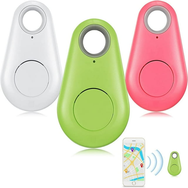 SUTENGDA 3 Packs Smart Tracker Key Finder Locator Multicolor Wireless GPS Tracker Mini Anti Lost Alarm Sensor Device Remote Finder Item Finders for Kids Pet Dog Cat Key Phone Car Wallet L
