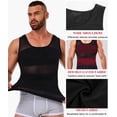 thumbnail image 6 of MANIFIQUE Mens Compression Shirt for Gynecomastia - Slimming Undershirts Body Shaper Vest Mesh Shapewear Workout Tops, 6 of 7