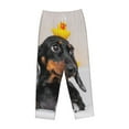 thumbnail image 4 of Bingfone Pajamas For Women,Dachshund Sitting In Bathtub Pajama Pants With Pockets-X-Large, 4 of 9