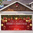 thumbnail image 4 of Cateissary Banner de puerta de Feliz Navidad de patrón claro para pancarta al aire libre Banner de puerta de garaje de Feliz Navidad Kits de decoración para fiestas mi, 4 of 6