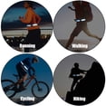 thumbnail image 5 of Paquete de 2: equipo de seguridad reflectante con cinturón brillante, cinturón Pt, para correr, andar en bicicleta, maratón, militar, 5 of 5