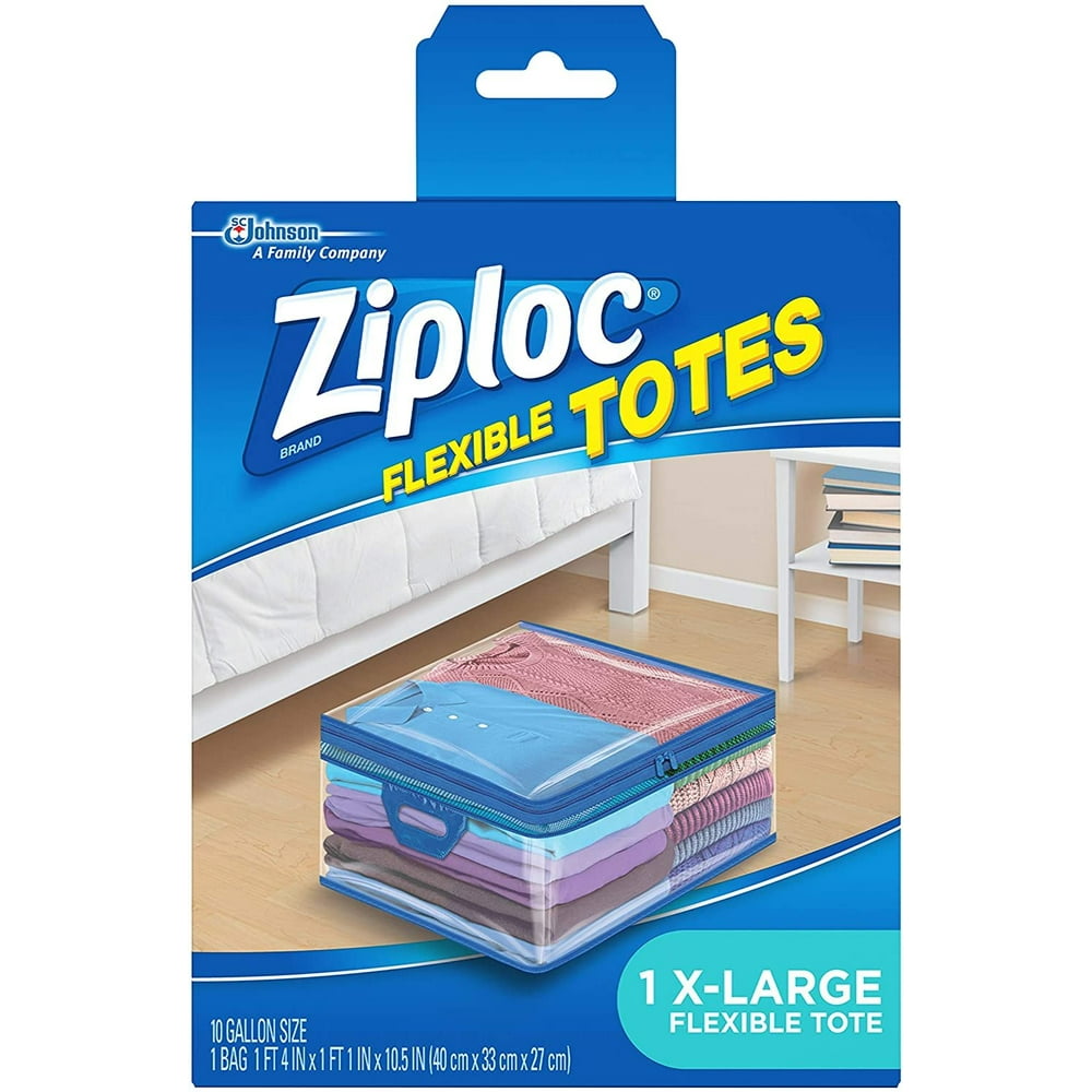 Ziploc Storage Bags for Clothes, Flexible Totes for Easy and Convenient