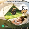 thumbnail image 5 of WAA Rechargeable Portable Camping Fan,Multi-Function Personal Outdoor Fan with Hanging Hook,Ultra-Quiet Compact Tent Fan for Travel,Picnic,Patio,Desk & Home, 5 of 9
