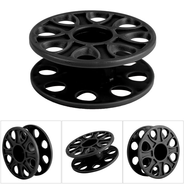 Bobine de Plongée en Plastique Compact Accessoire sous-Marin Noir