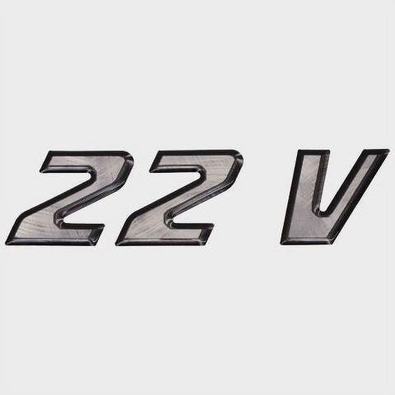 Supra Boat Raised Logo Emblem 109239 | 22V CC Gray Vinyl