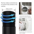 thumbnail image 3 of Bienvenido Flexible Exhaust Hose for Portable AC Units & Dryer Vents, Black Card Ring Connector, 3 of 8
