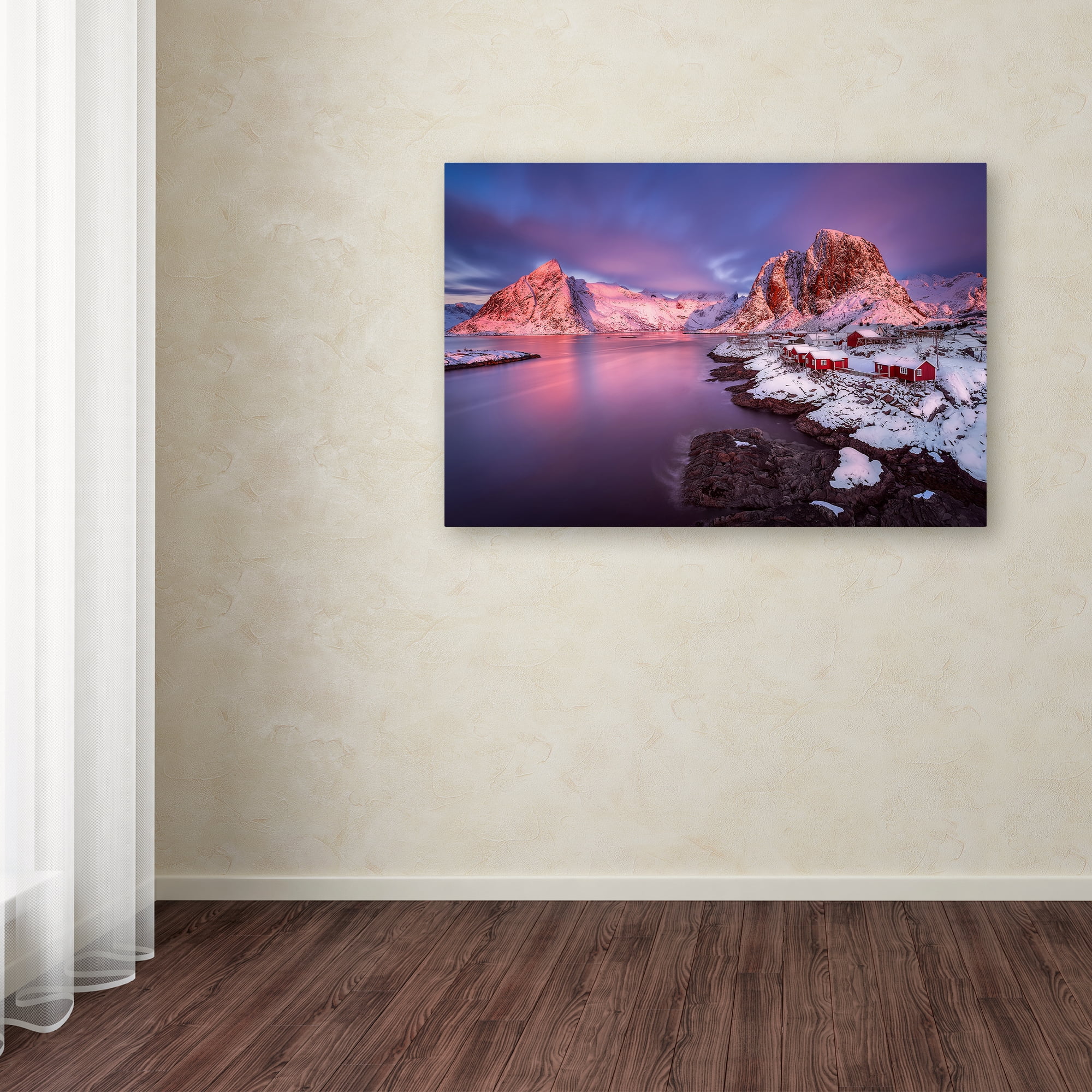 Trademark Fine Art 'Fishing Village' Canvas Art by David Martin Castan