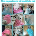 thumbnail image 4 of Cat Bathing Bag Grooming Bag Bathing Shower Mesh Bag Adjustable Multifunctional Breathable Anti-Bite Anti-Scratch Cat Restraint Bag, Design of Rope-pulling Snap for Nail Trim/Examining/Ear Clean, 4 of 4