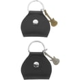 thumbnail image 1 of 2pcs Guitar Pick Holder Keychain Leather Guitar Pick Holder Case Keychain Organizers, 1 of 8