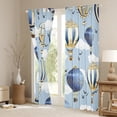 thumbnail image 3 of Homewish Kids Children Hot Air Balloon Blackout Curtains Set of 2 (52x84 Each),Cartoon Kawaii Window Curtains,Cute Geometric Stripes Curtains and Drapes,Luxury Bedroom Decor, 3 of 6