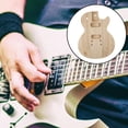 thumbnail image 4 of 1 Pieza DIY Fina Sin Terminar Barril en Blanco Guitarra de Arce Pulido, 4 of 9