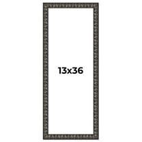 13x36 Frame Black-Brown Medieval Solid Wood Picture Frame | 1.5 Inch Moulding Width | Gotham