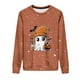 thumbnail image 4 of Heisall Womens Hoodies Halloween-themed Sparkling Print Round Neck Long Sleeve Fleece-lined Casual Sporty Fashion Sweatshirts, 4 of 9