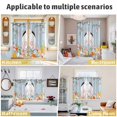 thumbnail image 5 of Easter Kitchen Curtains Window Panels, Spring Watercolor Bunny Eggs Flower Wood Grain Blue Insulated Window Treatment Curtain, Grommet Curtains for Bedroom/Living Room/Bathroom, 2 Piece 27.5"Wx39"L, 5 of 8