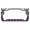 Black/D.Pink, variant on Hibiscus Flower Design Palm Tree Heavy Duty Metal License Plate Frame Auto License Plate Frame/Car Accessories (Black/Turquoise)