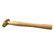 ARTESIA TOOL 10 25.4 cm Brass Ball Pein Hammer 1/2 1.27 cm Striking Surface Spark-Free Solid Wood Handle Ideal for Jewelers & Metal Crafting
