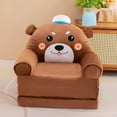 thumbnail image 4 of Kids Sofa Slipcover Bear Shaped Recliner Chair Cover Removable Folding Couch Cover Children Chair Seat Cover for Playroom (No filler), 4 of 5