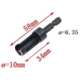 thumbnail image 3 of Broca para carpintería 4x / Set Herramientas De Corte De De Conector De Broca De Vástago Para Taladro De Banco Negro, 3 of 7