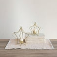 thumbnail image 2 of Creative Co-Op Metal Star Shaped Tealight Holder, Gold Finish, 2 of 3