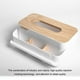 thumbnail image 4 of Naiovety Tissues Storage BoxNapkin Holder Case Multi-functional Household Business Toilet Handkerchief Dispenser Tabletop Type2, 4 of 6