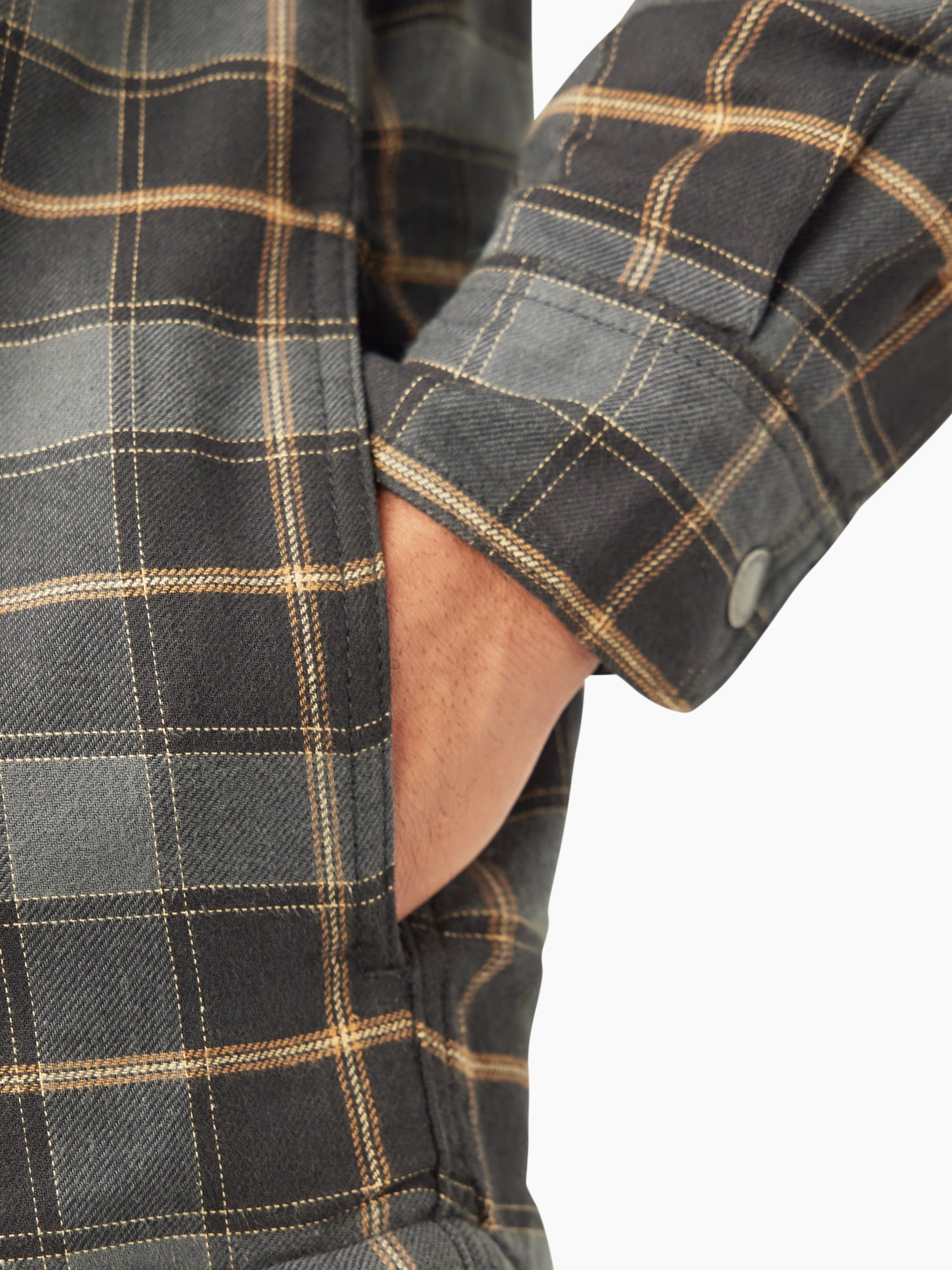 Genuine Dickies Men s Flannel Shirt Jacket Walmart