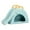 Blue, variant on Hamster Hideout House Play Toy Ceramic Chew Resistant Summer Cooling for Small Pets Gerbils Mice