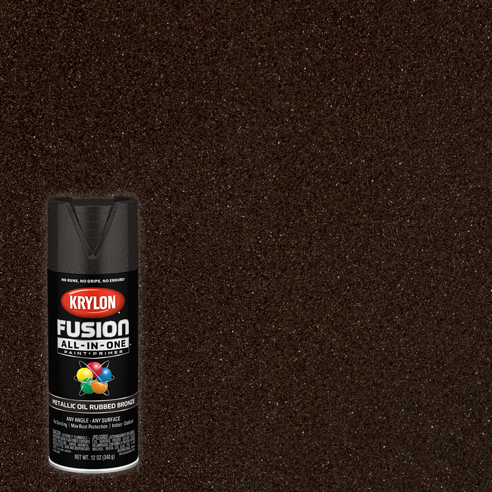 Krylon Fusion AllInOne Metallic, Oil Rubbed Bronze, 12 oz. Walmart