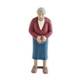thumbnail image 4 of Figura humana en miniatura, figura de personaje, escenas en miniatura, familia, figura en miniatura para casa de muñecas, diorama, arquitectura Abuela, 4 of 9