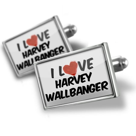 Cufflinks I Love Harvey Wallbanger Cocktail - NEONBLOND