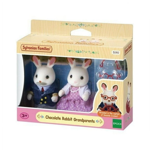 Sylvanian Families Chocolate Eared Rabbit Grandma and Grandad 5190