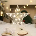 thumbnail image 5 of Adornos para árbol de Navidad, estrellas superiores, lámpara de luz LED, decoraciones navideñas para el hogar, árboles de Navidad, Año Nuevo 2025, Navidad Natal Noel, 5 of 5