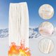 thumbnail image 3 of Gibobby Pantalones térmicos de mujer para el frío Pantalones De Franela De Primavera Y Otoño Pantalones Cálidos Pantalones De Terciopelo Coral De Otoño E Invierno(Beige,M), 3 of 4