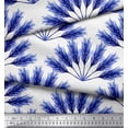 thumbnail image 3 of Soimoi Blue Cotton Duck Fabric Pine Leaves Print Fabric by the Yard 42 Inch Wide, 3 of 3