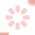 thumbnail image 4 of EBCUE Polka Dot Press on Nails Short Oval Glue on Nails Nude Pink Ombre Fake Nails Full Cover Glossy Acrylic Nails Press ons Stick on Nails for Women Manicure 24Pcs, 4 of 8