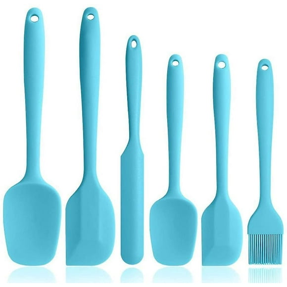 6-piece Silicone Spatula Set, Non-stick Rubber Spatulas With Stainless Steel Core, Heat-resistant Spatula Kitchen Utensils Set For Cooking, Baking And