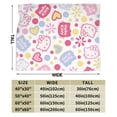 thumbnail image 2 of Hello Kitty Throw Blanket, Cozy Flannel Blankets For Boys Girls, Super Soft Warm Blanket For Couch Sofa Bed, 2 of 9