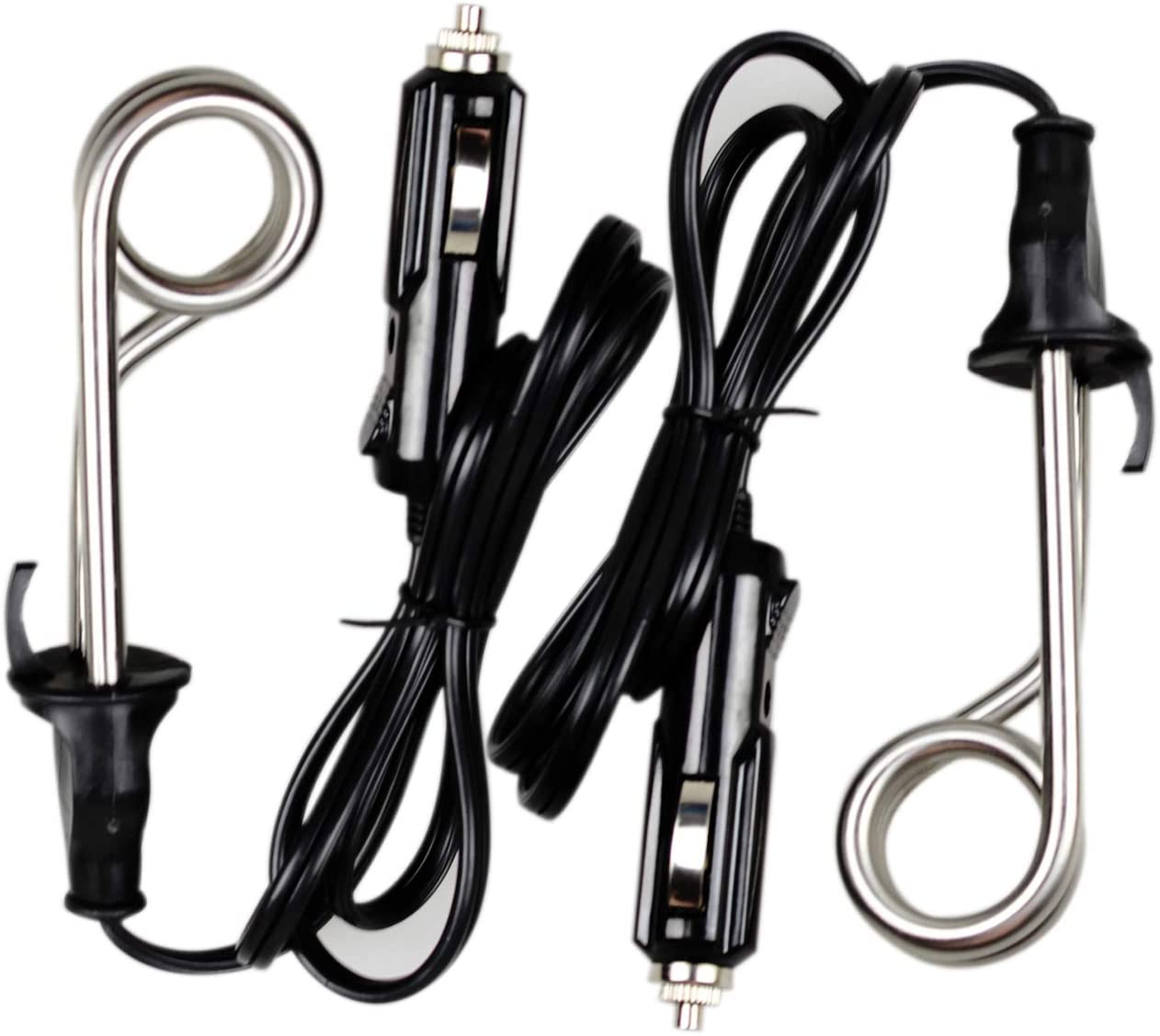 OVENTE Car Electric Immersion Heater, Portable Submersible Warmer, Black Pack of 2 CH1122