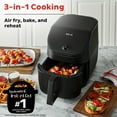 thumbnail image 6 of Instant Pot VORTEX Slim Chef Series 6QT Air Fryer, 3-in-1 Air Fry, Bake, Reheat, Black, 6 Quarts, 6 of 11