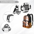 thumbnail image 6 of Xoenoiee Basketball Star Fire Print Kids Backpack 17 Inch Lightweight School Bag for Boys Girls, Heavy Duty Clear Backpack See Through Bookbag with Front Pocket for Elementary Middle School, 6 of 7