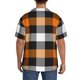 thumbnail image 3 of Fotbe Orange Plaid Camisa Estampada de Manga Corta para Hombre, Casual de Verano, Estilo Playero, Sin Arrugas-Large, 3 of 5