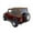 Spice, variant on Sierra Offroad Soft Top for 1988 to 1995 Jeep Wrangler YJ - Black, Denim Vinyl - 2 Door Jeep Soft Top with Rear Plastic Tinted Windows - Factory Precision Fit Replacement - with Upper Door Skins