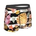 thumbnail image 2 of Rateoe Sea Shell Mens Boxer Briefs Poly Spandex Performance Boxer Briefs Underwear Hem Boxer Briefs - X-Large, 2 of 8