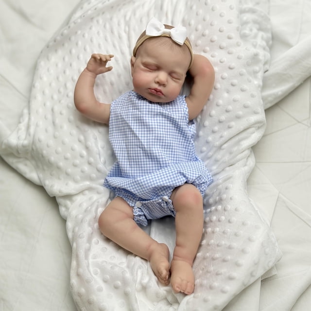 Muñeca Reborn GUESSBELLY Bebé Dormido 50 cm con Venas Visibles