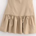 thumbnail image 5 of ZQUUVOU Women's Dress Sleeveless Solid Color Round-Neck Mini Dress G-Khaki,S, 5 of 9