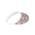 thumbnail image 3 of Top Headwear Two-Tone Weave Clip-On Visor - Pink, 3 of 5