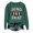 Blackish Green, variant on Women's Tops, Tees & Blouses Women Funny Letter Football Graphic Long Sleeve Pullover Sweatshirt Loose Fit No Hood Casual Fan Tops For Back To School Day Daily Fall