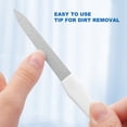 thumbnail image 2 of Salon Buffer Double Head Non-Slip Handle Nail Polishing Multifunctional 2 in 1 Manicure Tool Dual Use Stainless Steel Nail File D, 2 of 10