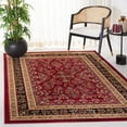 thumbnail image 2 of SAFAVIEH Lyndhurst Isadora Floral Area Rug, Red/Black, 4' x 4' Square, 2 of 8