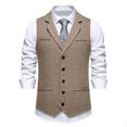 thumbnail image 1 of Styesk Débardeurs Hommes Mode Rétro Solide avec Poches Débardeurs Blouse, 1 of 9